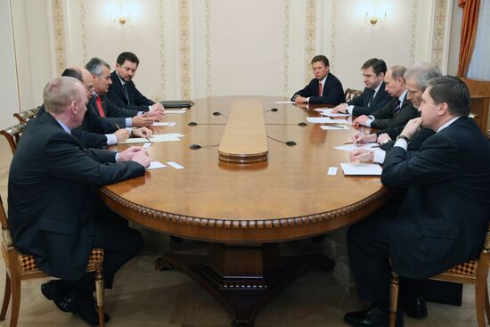 Встреча В.Путина с В.Бернотатом