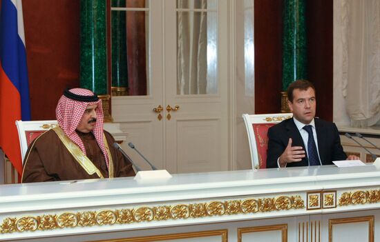 Пресс-конференция по итогам российско-бахрейнских переговоров