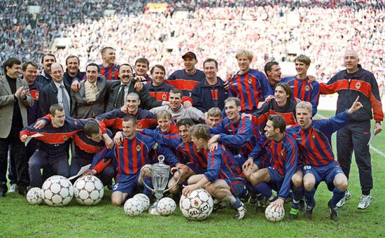 Победители Кубка России по футболу-2002 команда ЦСКА (Москва)
