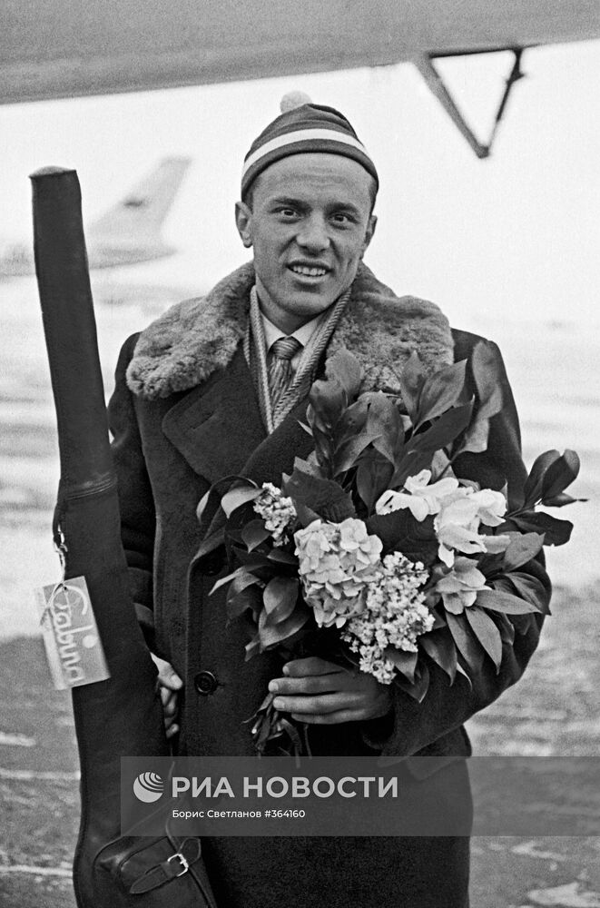 Советский спортсмен В.Меланьин