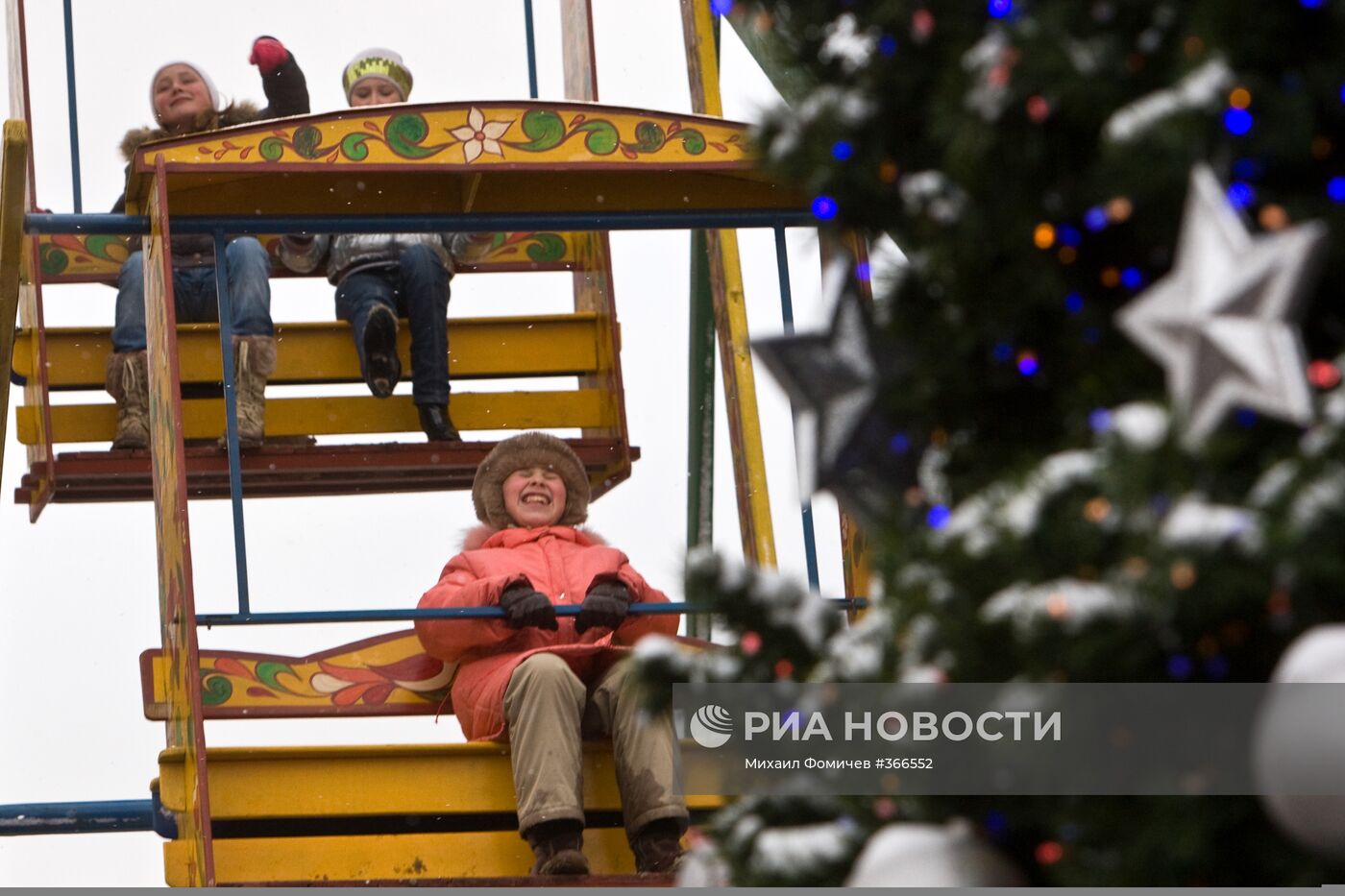 Новогодние виды Москвы