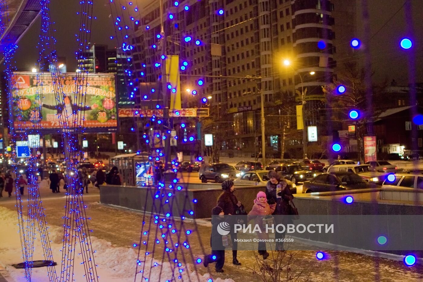 Новогодние виды Москвы