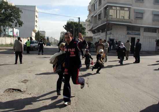 Пострадавшие в секторе Газа от авиаударов израильских ВВС