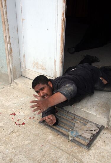 Пострадавшие в секторе Газа от авиаударов израильских ВВС