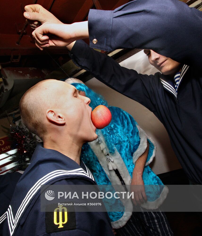 Встреча Нового года на боевом корабле "Адмирал Пантелеев"