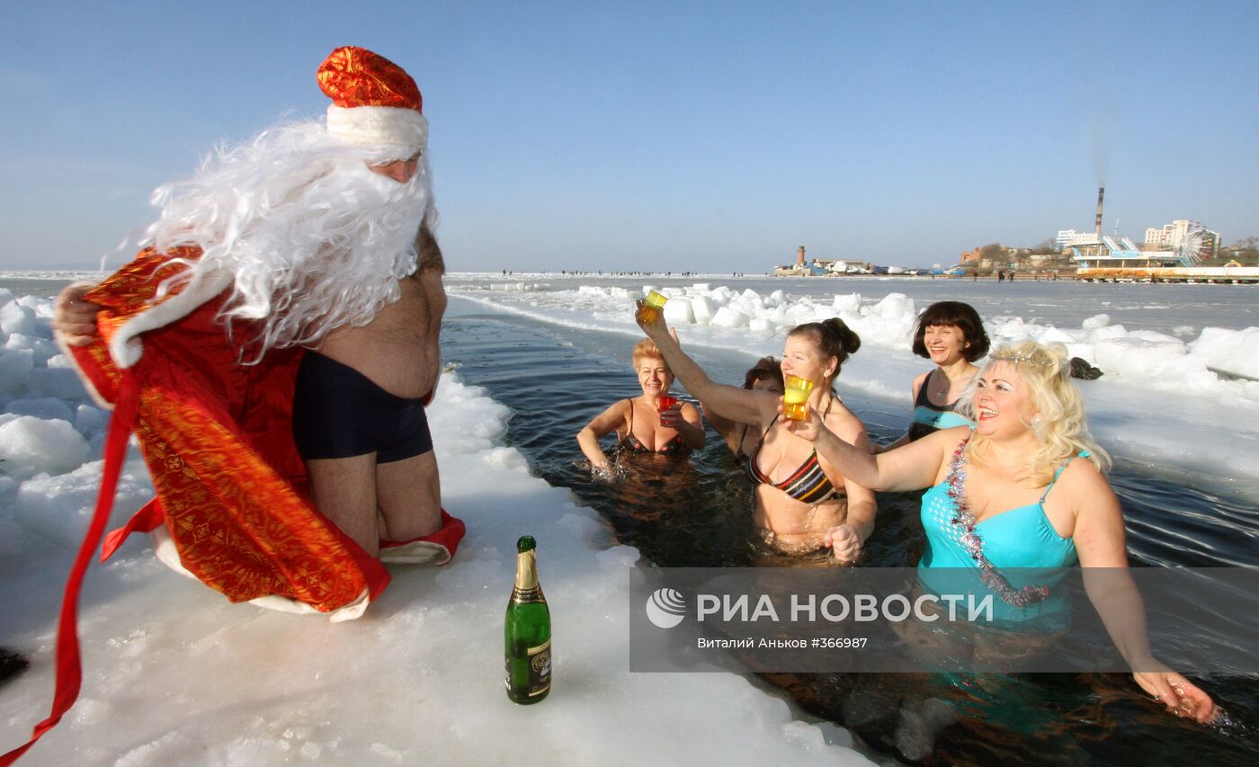 Россияне встречают Новый 2009 год