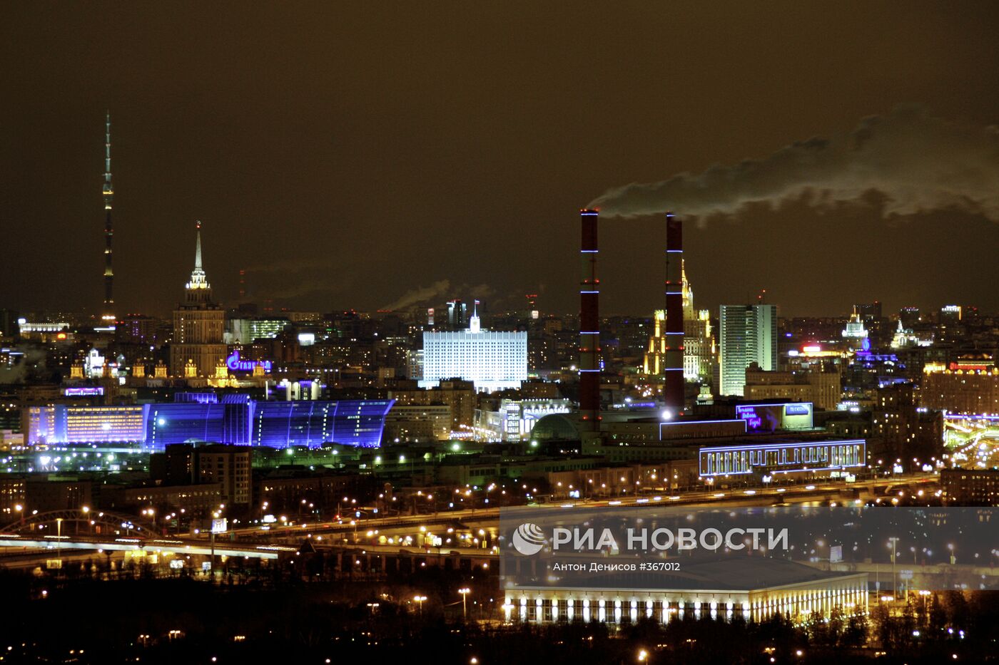 Ночная иллюминация Москвы