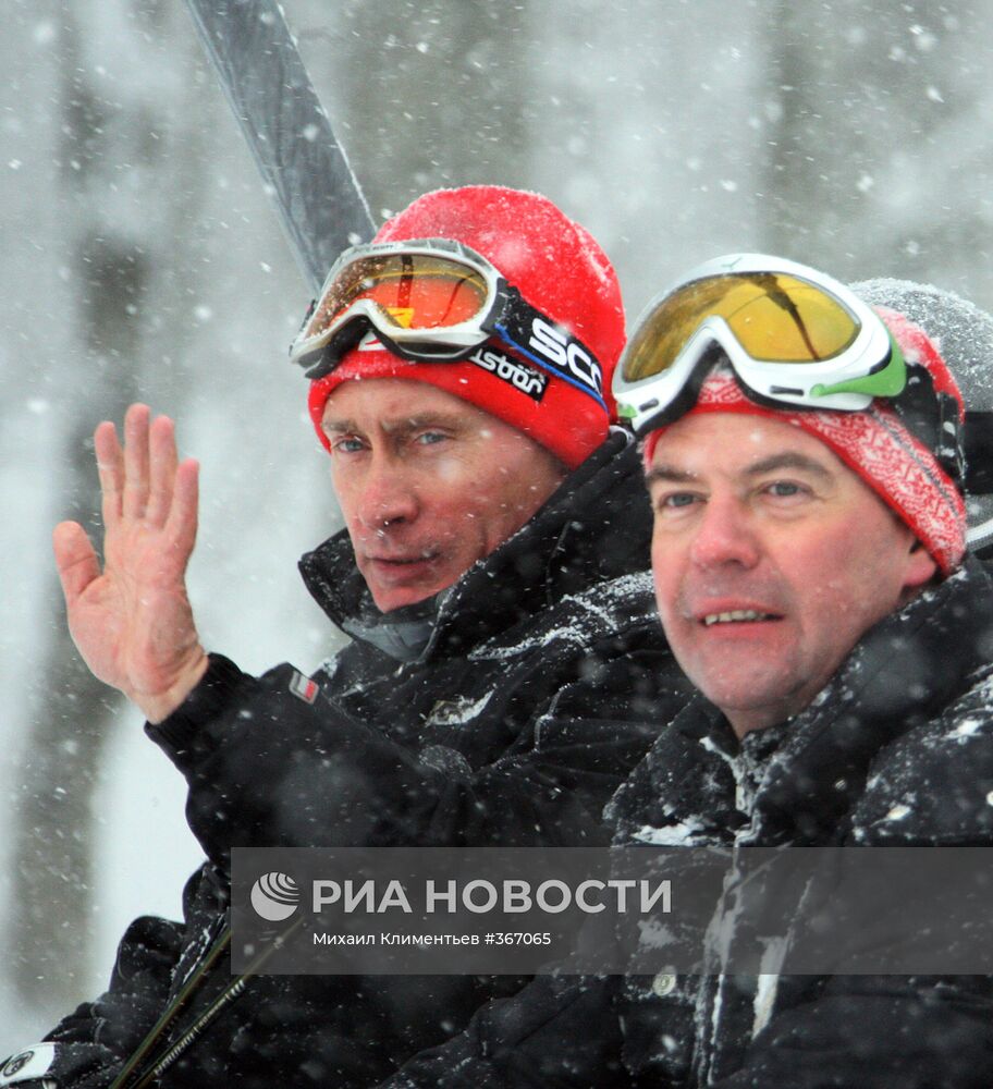 Президент и премьер-министр РФ посетили Сочи