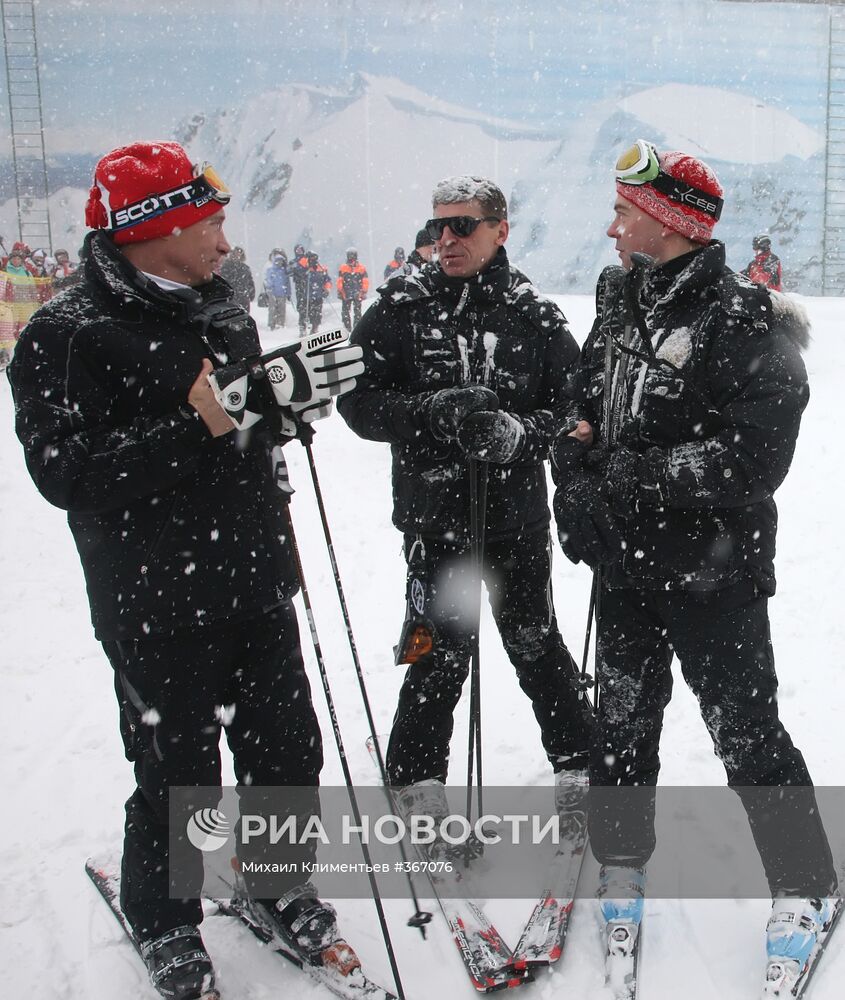 Президент и премьер-министр РФ посетили Сочи