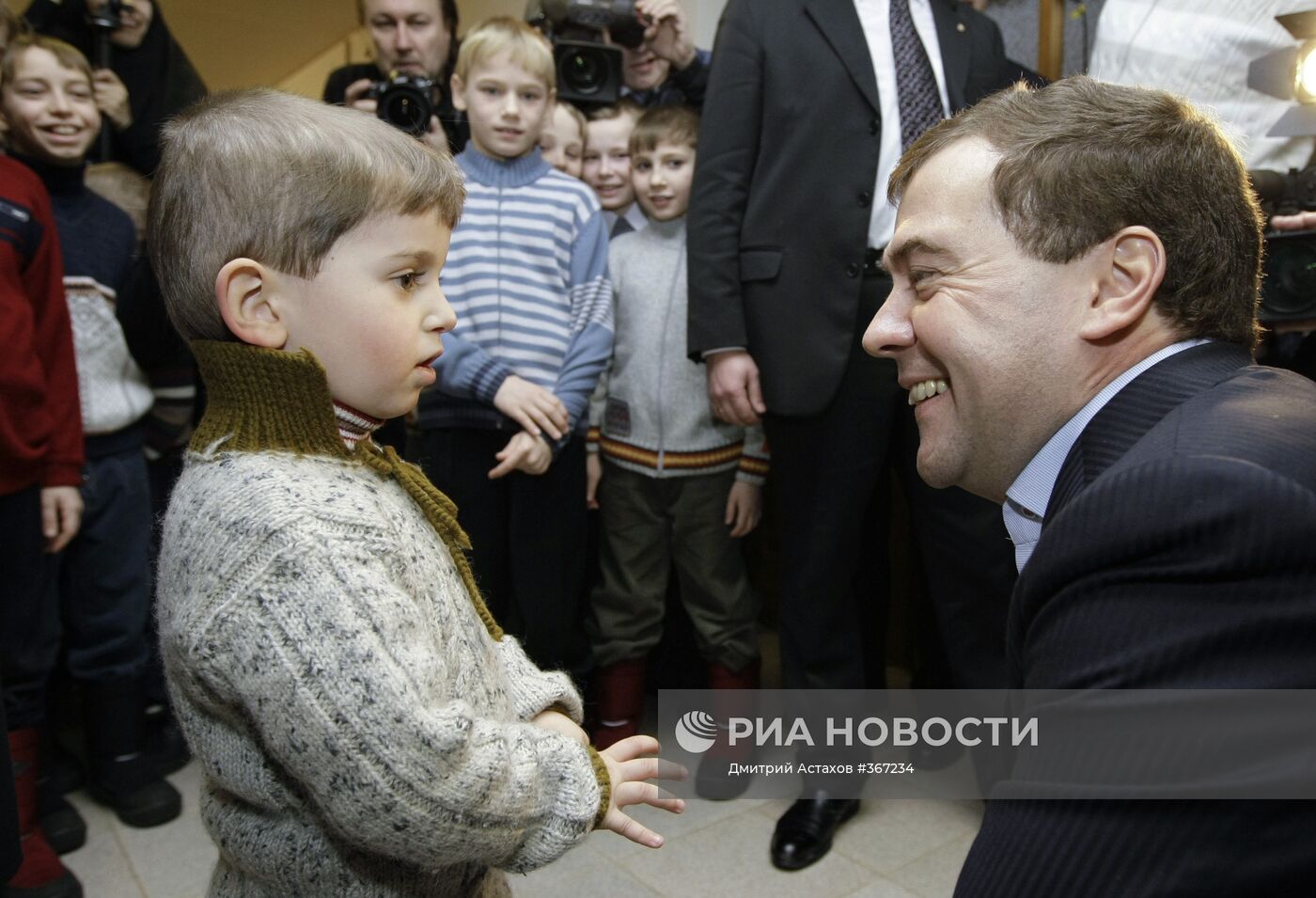 Президент РФ посетил школу-интернат имени Преподобного Сергия