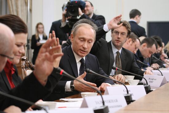 Встреча В.Путина с представителями иностранных СМИ