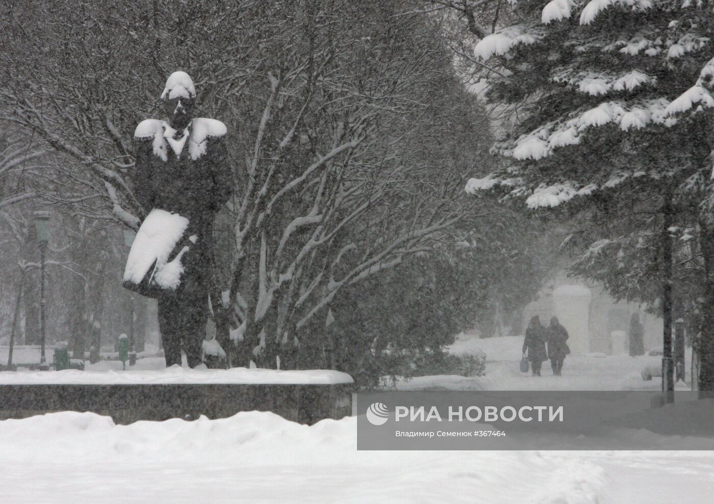 Снегопад в Ставрополе