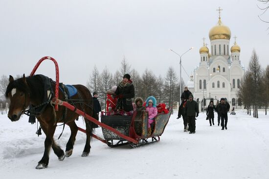 Колядные гуляния в Новосибирске
