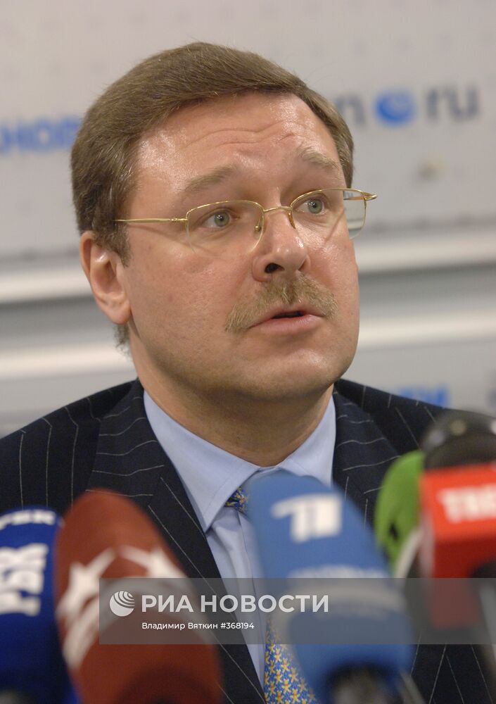Пресс-конференция Константина Косачева в «РИА Новости»