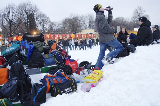 Зимний отдых москивчей