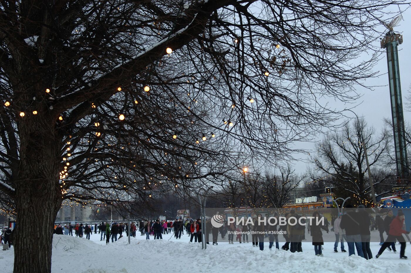 Зимний отдых москивчей