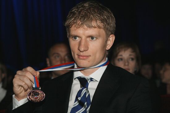 Церемония вручения бронзовых медалей ФК «Динамо» в Москве