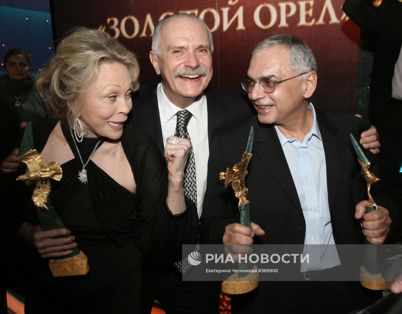 Церемония вручения премии "Золотой орел" прошла в Москве