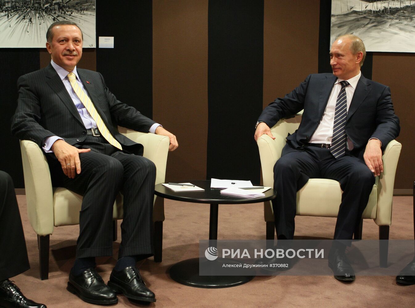 Встреча премьер-министров России и Турции В.Путина и Т. Эрдогана