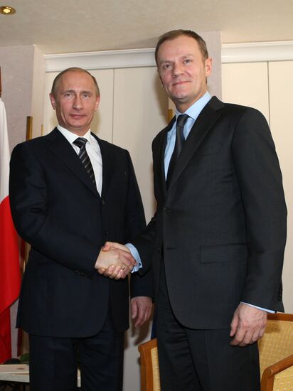 Встреча премьер-министров России и Польши В.Путина и Д.Туска