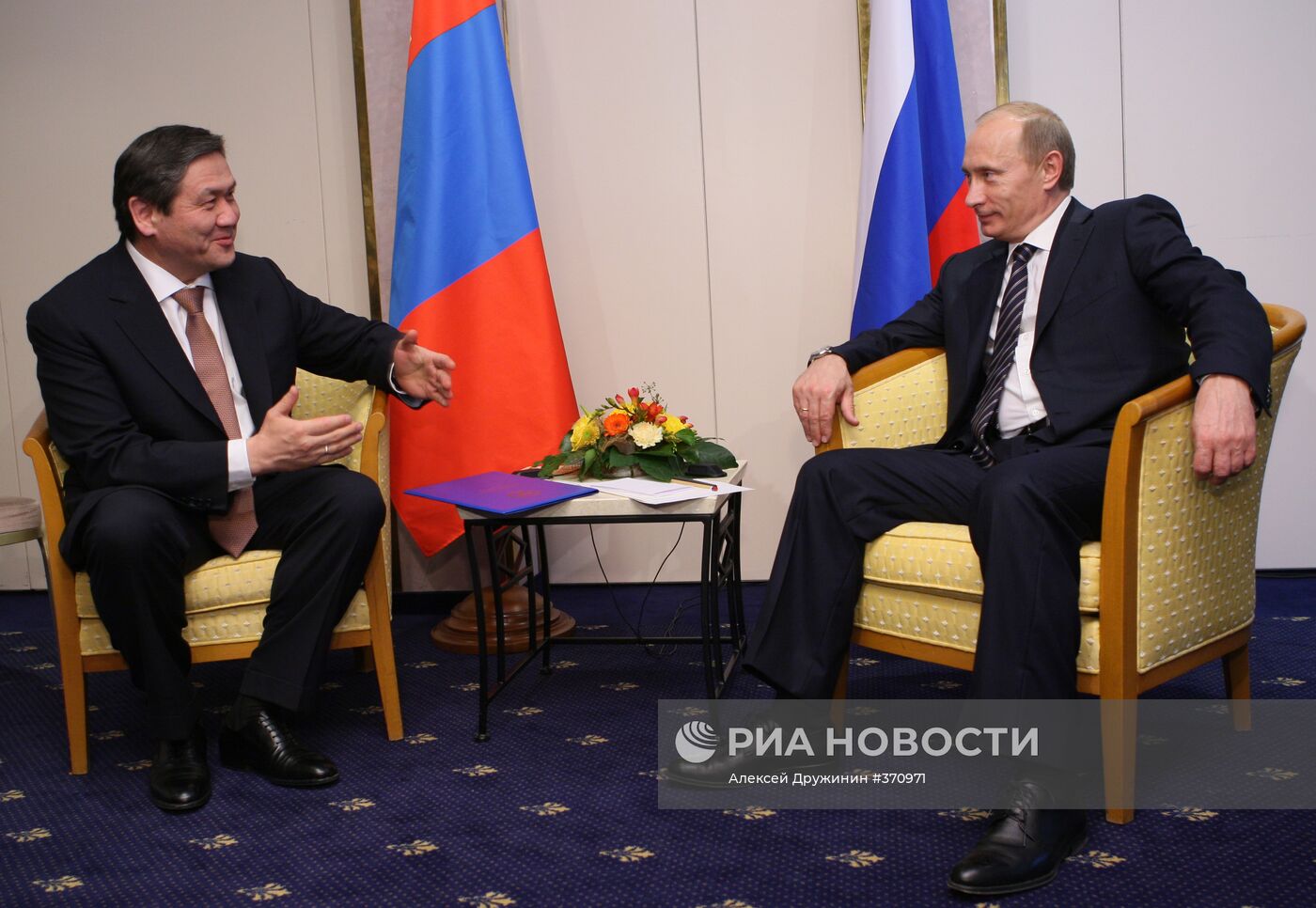 Встреча В. Путина с Н. Энхбаяром
