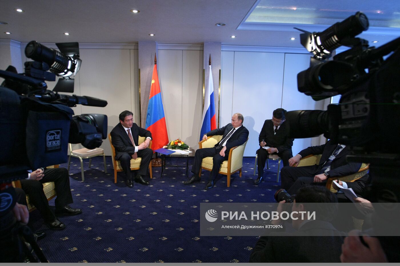 Встреча В. Путина с Н. Энхбаяром