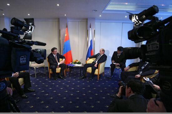 Встреча В. Путина с Н. Энхбаяром