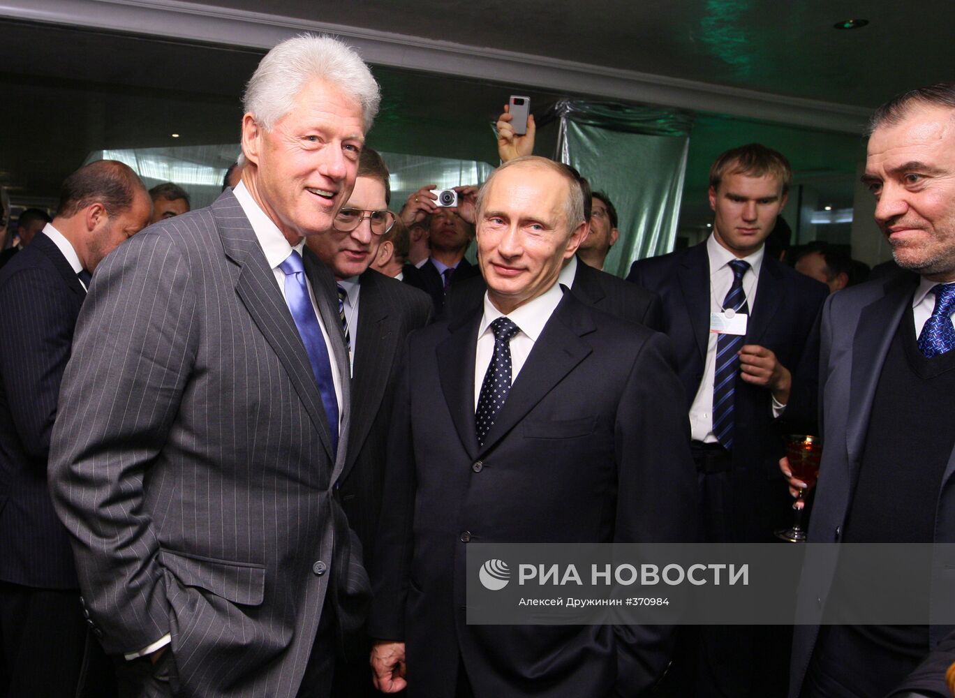 Владимир Путин и Билл Клинтон