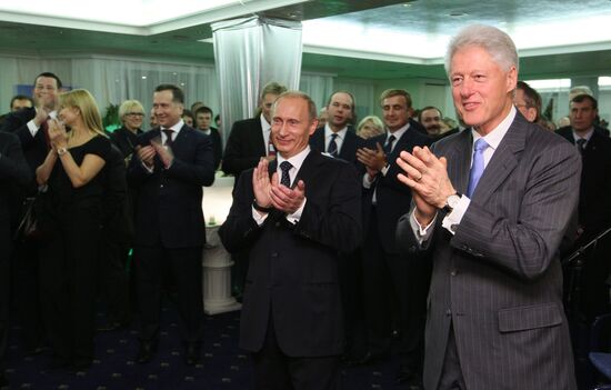 Владимир Путин и Билл Клинтон