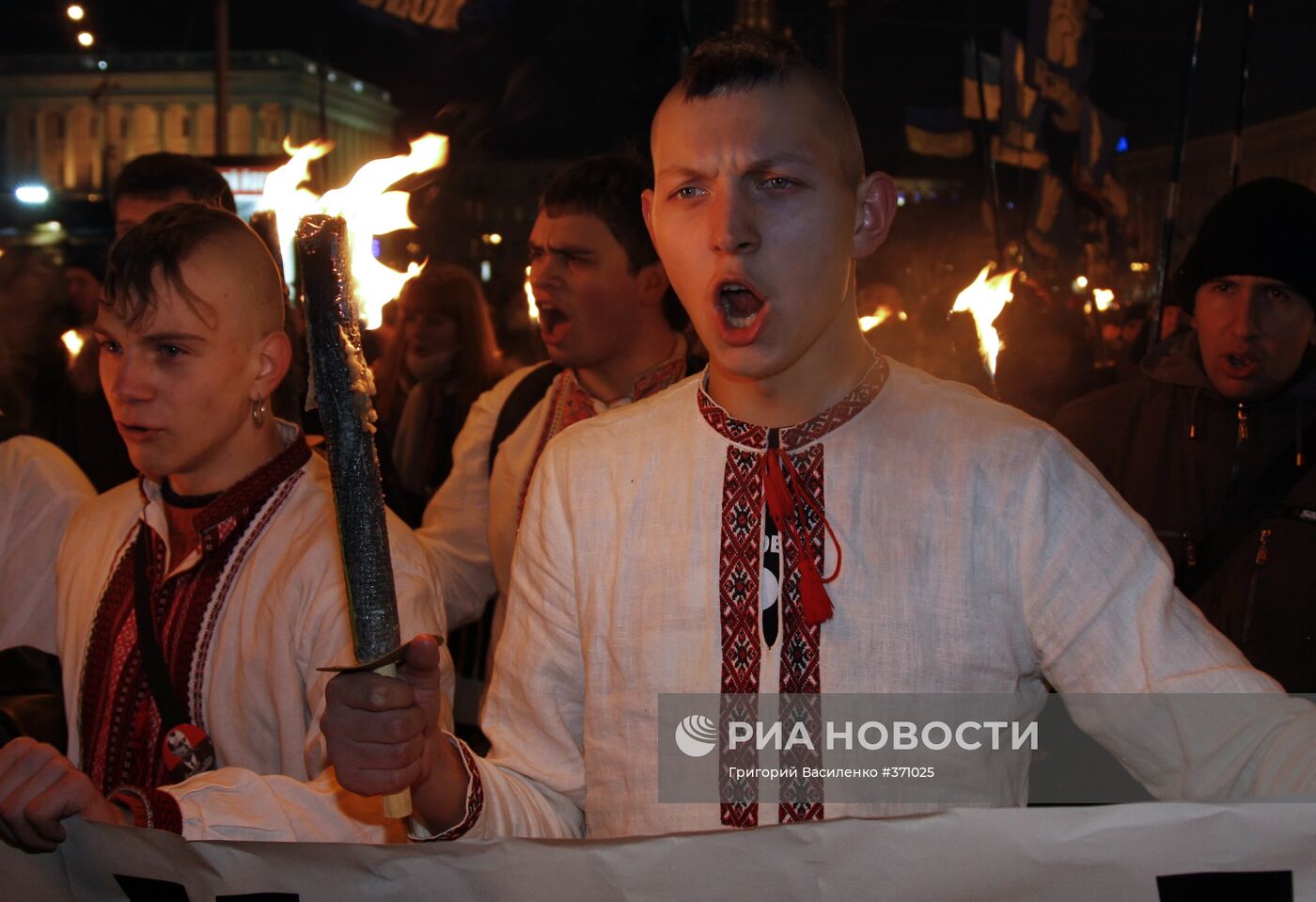 Факельное шествие в Киеве