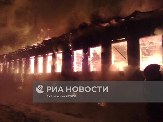 Пожар в Республике Коми