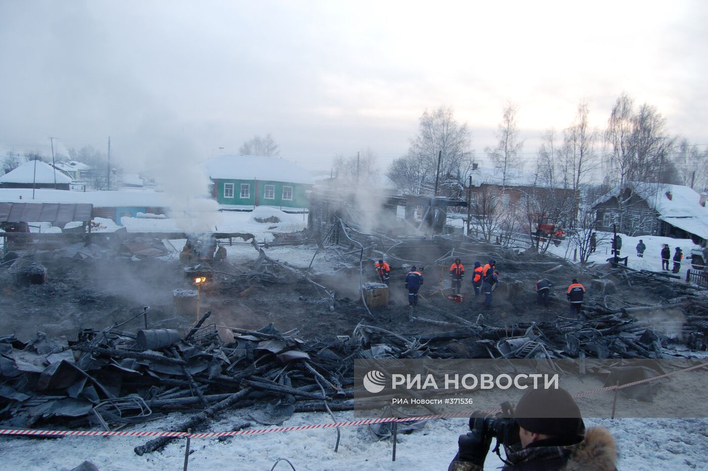 Пожар в Республике Коми