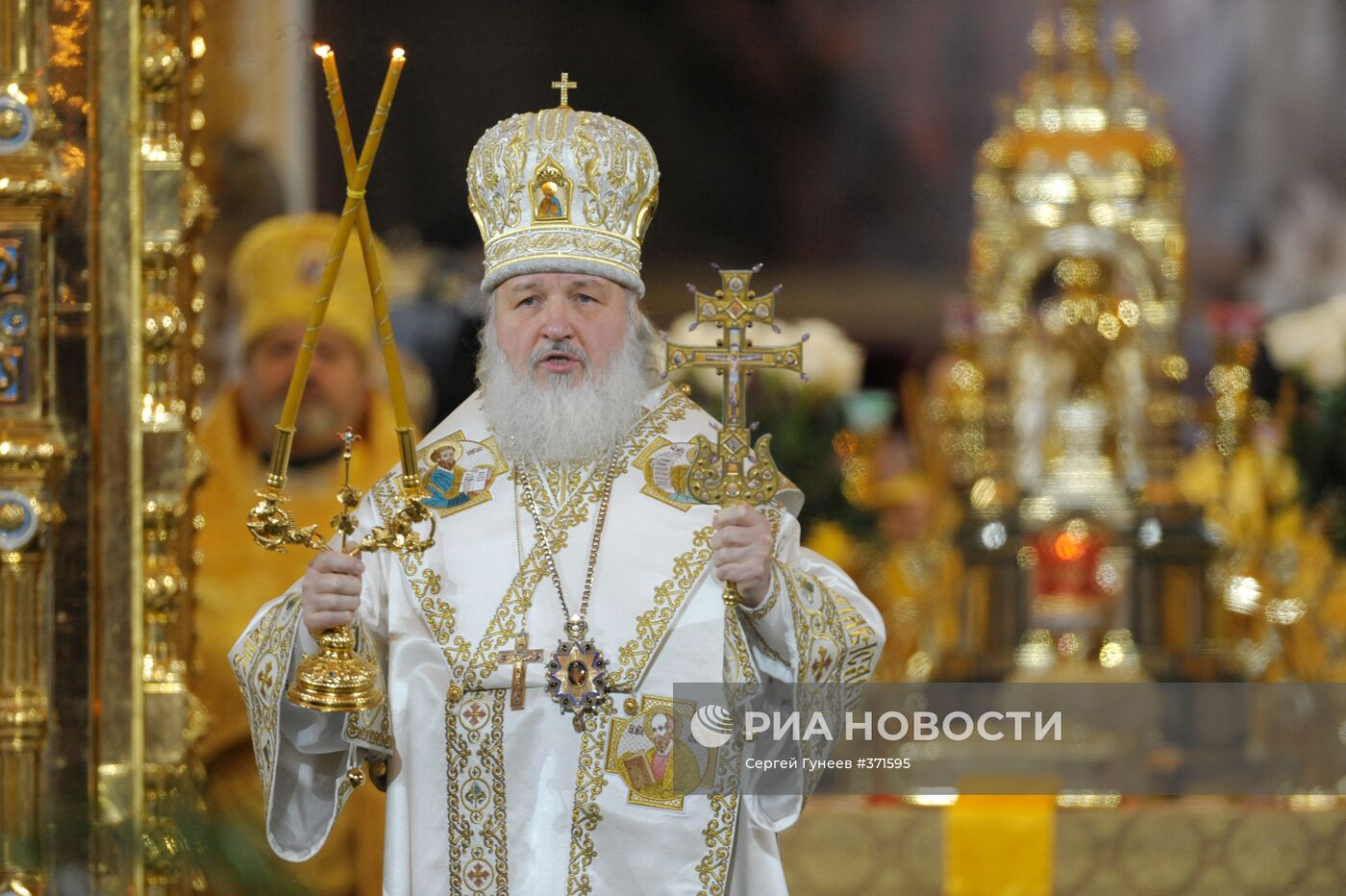 Церемония интронизации Патриарха Московского и всея Руси Кирилла