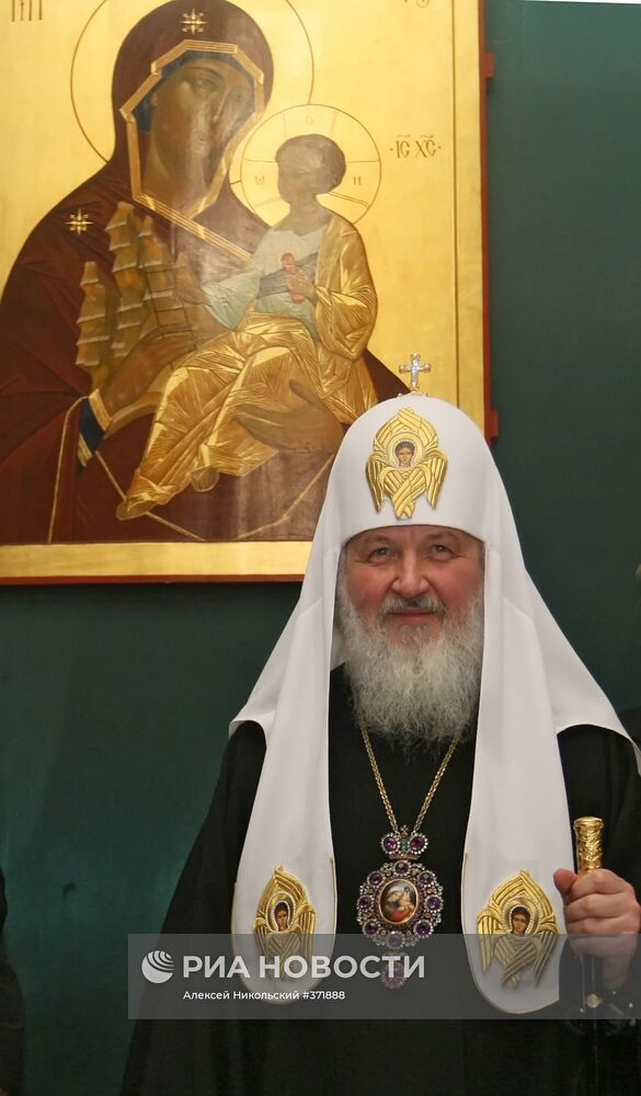 Патриарх Кирилл на приеме по случаю своей интронизации