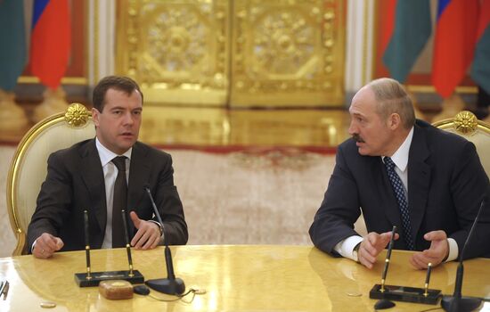 Заседание Совета Союзного государства России и Белоруссии