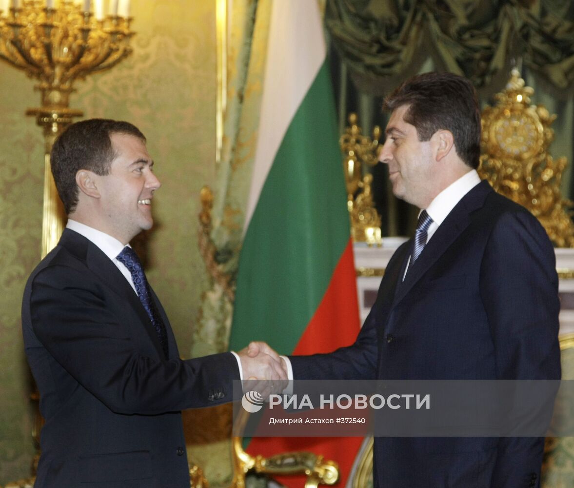 Встреча президентов России и Болгарии в Кремле