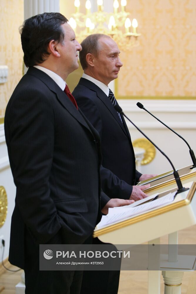 Пресс-конференция В. Путина и Ж.М. Баррозу