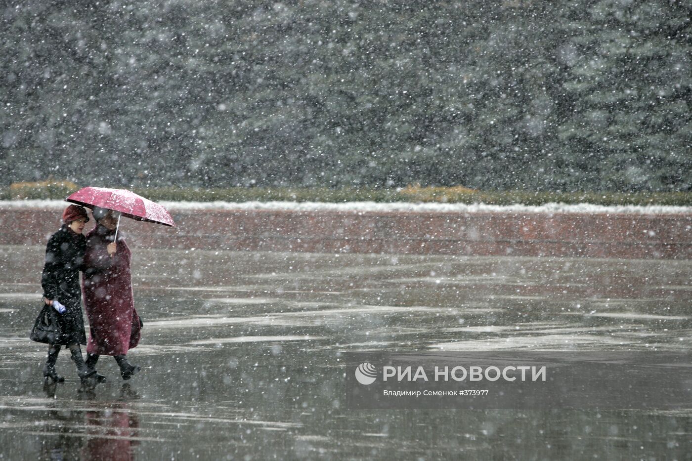 Снегопад в Ставрополе