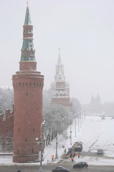 Снегопад в Москве