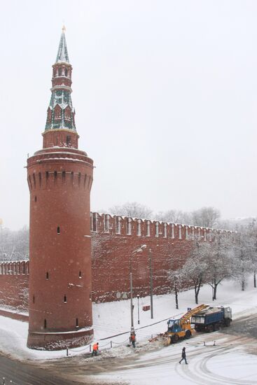 Снегопад в Москве