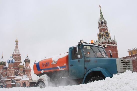 Снегопад в Москве