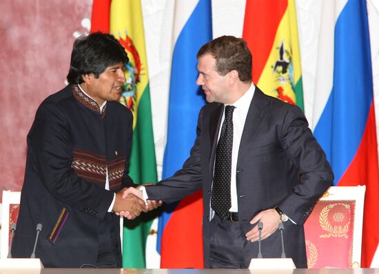 Официальный визит в Россию президента Боливии Эво Моралеса Аймы