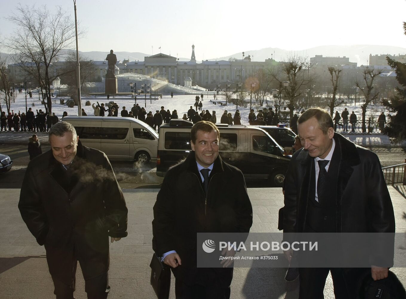 Д.Медведев с рабочей поездкой в Чите