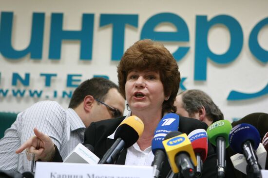 Пресс-конференция по делу об убийстве Анны Политковской