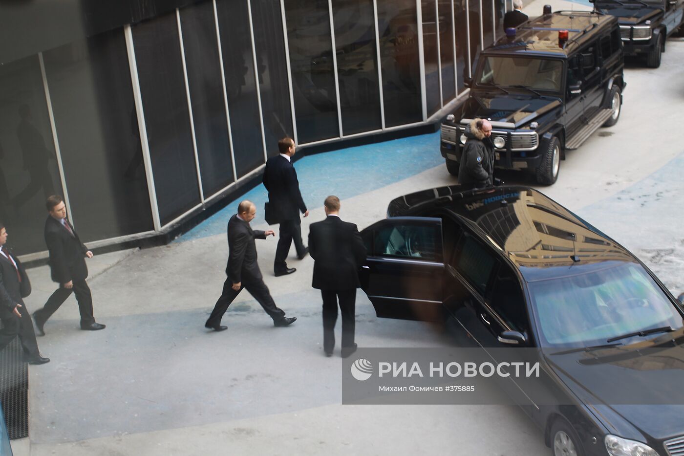 Премьер-министр РФ В.Путин посетил агентство "РИА Новости"