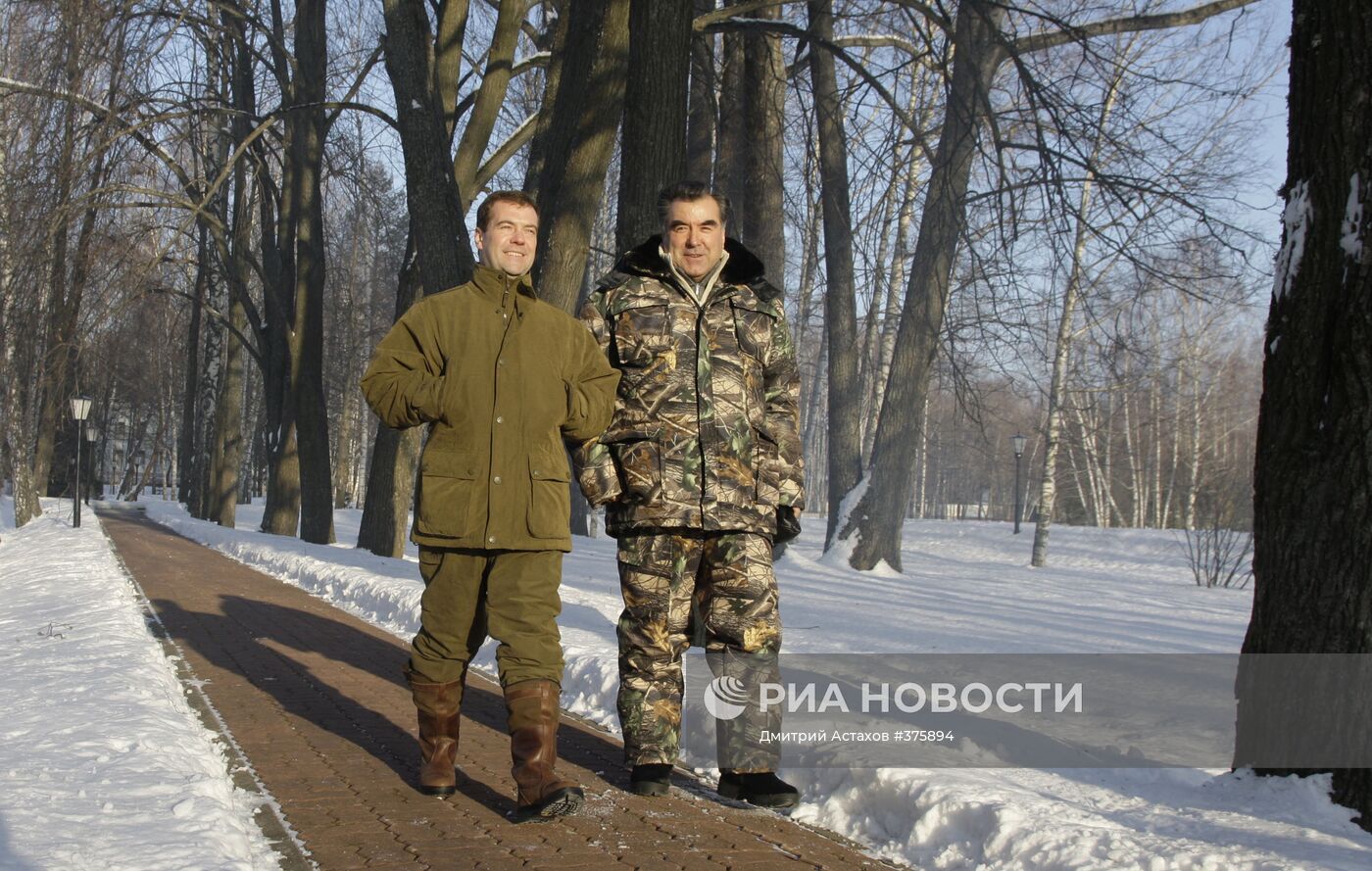 Рабочий визит президента Таджикистана Эмомали Рахмона в Россию