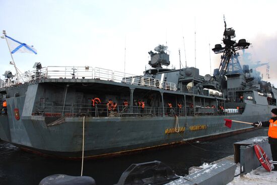 Боевые корабли Северного флота вернулись в Североморск
