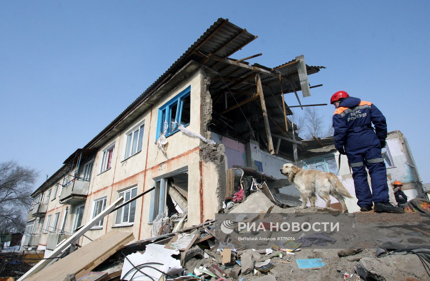 Взрыв газа в жилом доме в Приморье | РИА Новости Медиабанк