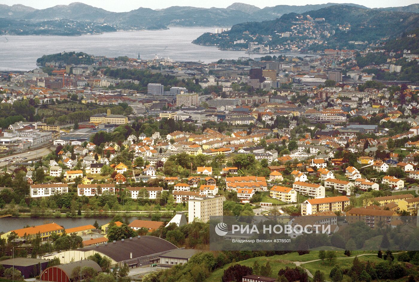 Город Берген в Норвегии