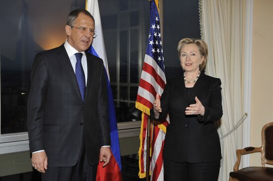 Встреча С.Лавров и Х.Клинтон в Женеве